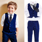 Boys Gentleman Vest Suit Set