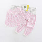Kids Cotton Pajama Set – Long Sleeve Soft Sleepwear (2 PCS)
