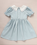 Toddler Girls Smocked Puff Sleeve Dress