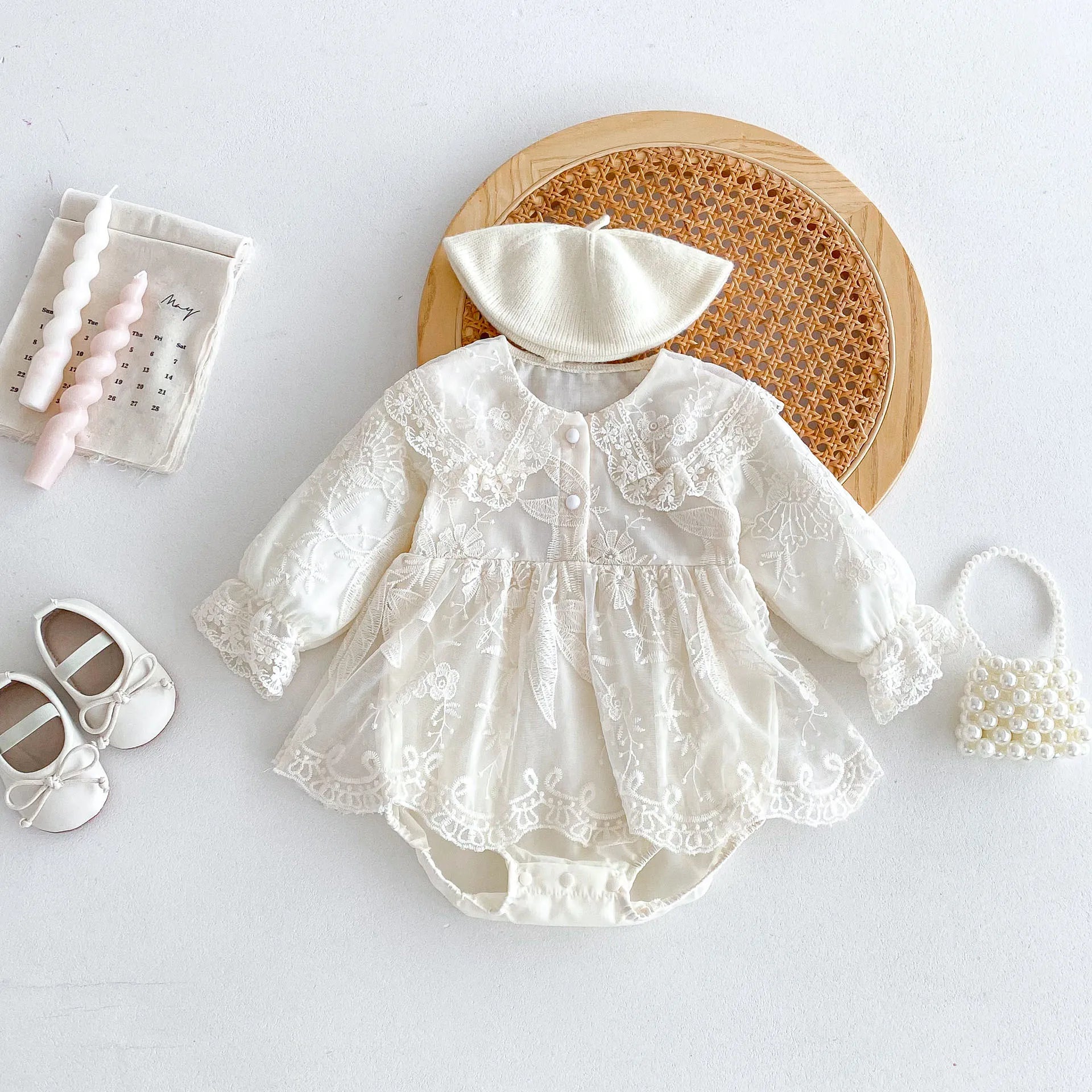Baby Princess Romper Dress – Soft Cotton Jumpsuit