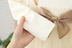 Girls Puff Sleeve Bow Dress