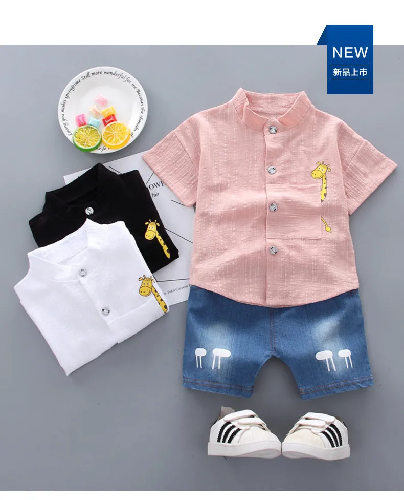 Baby Boy Summer Short Sleeve Shirt