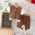Boys Summer Outfit Set – Short Sleeve Cotton Suit (2 PCS)