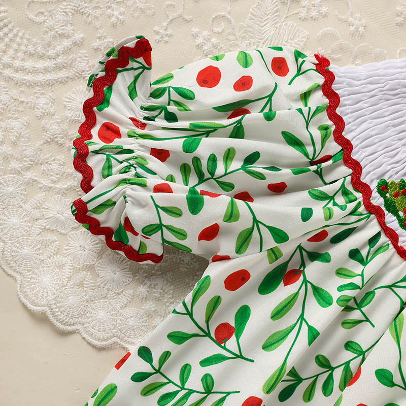 Baby Girls Christmas Plaid Tree Dress
