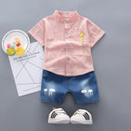 Baby Boy Summer Short Sleeve Shirt