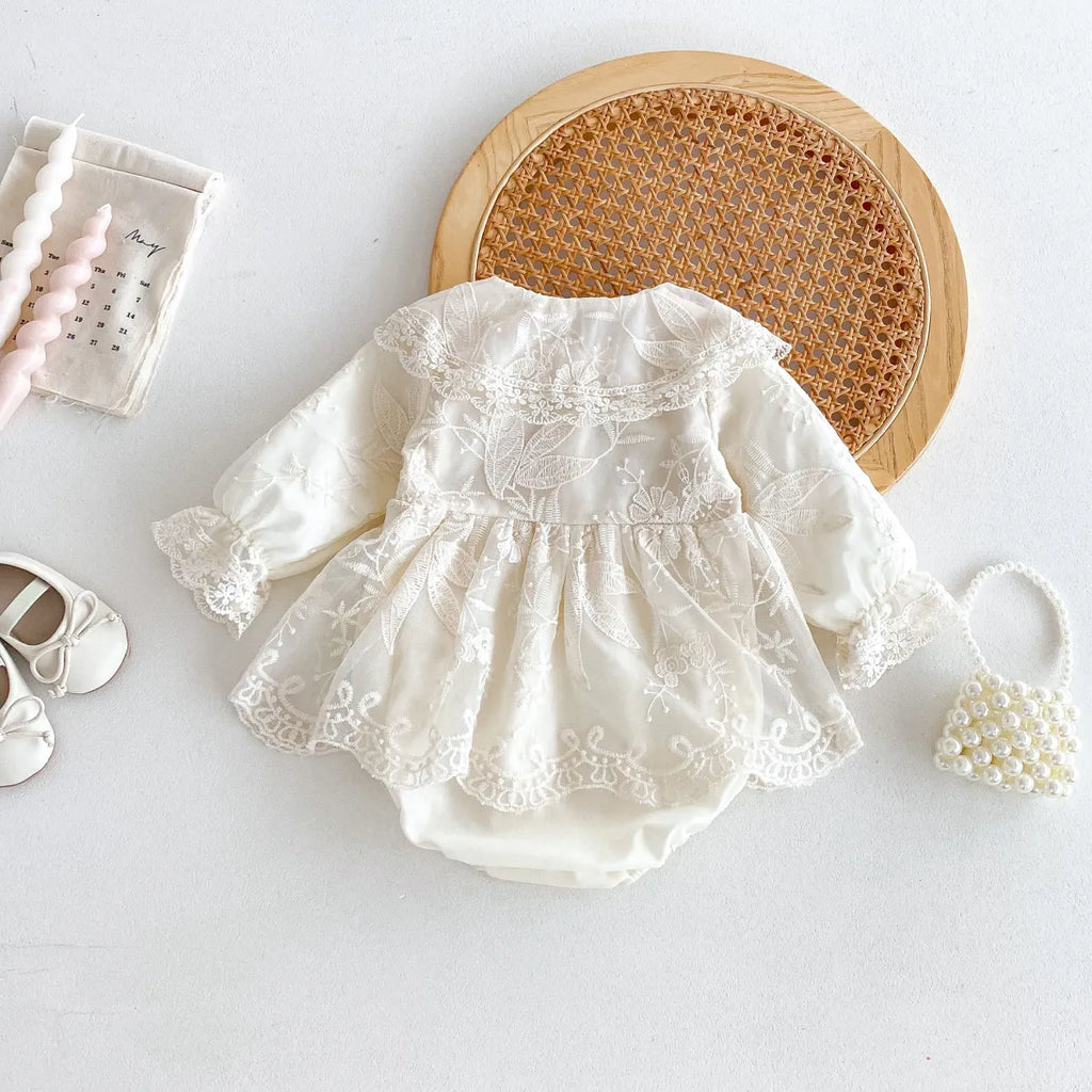 Baby Princess Romper Dress – Soft Cotton Jumpsuit