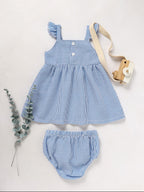 Infant Girls Floral Smocked Romper – Daddy’s Girl