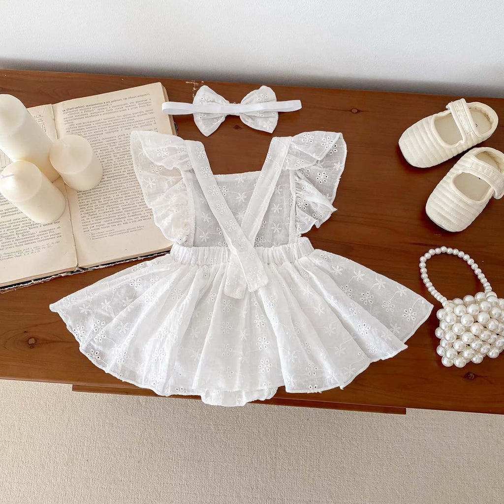 Baby Girl Lace Princess Jumpsuit Dress