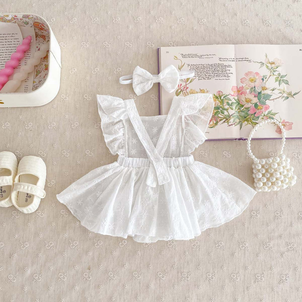 Baby Girl Lace Princess Jumpsuit Dress