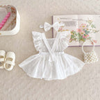 Baby Girl Lace Princess Jumpsuit Dress