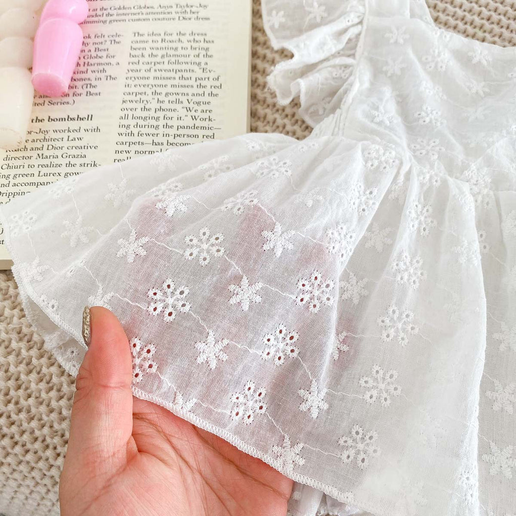 Baby Girl Lace Princess Jumpsuit Dress
