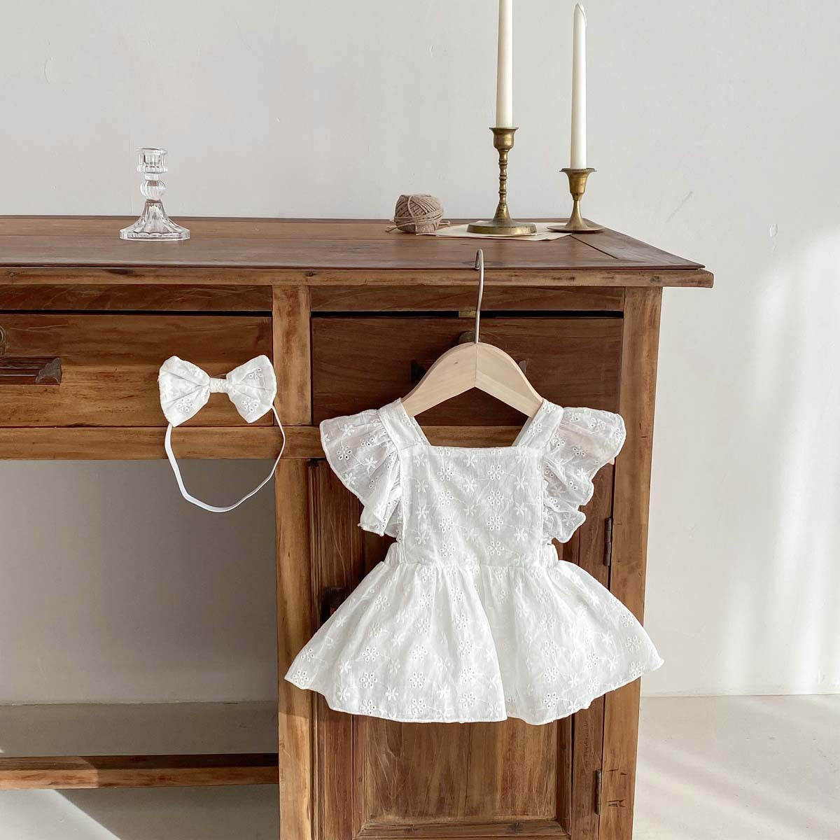 Baby Girl Lace Princess Jumpsuit Dress