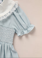 Toddler Girls Smocked Puff Sleeve Dress