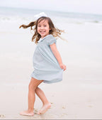 Toddler Girls Smocked Puff Sleeve Dress