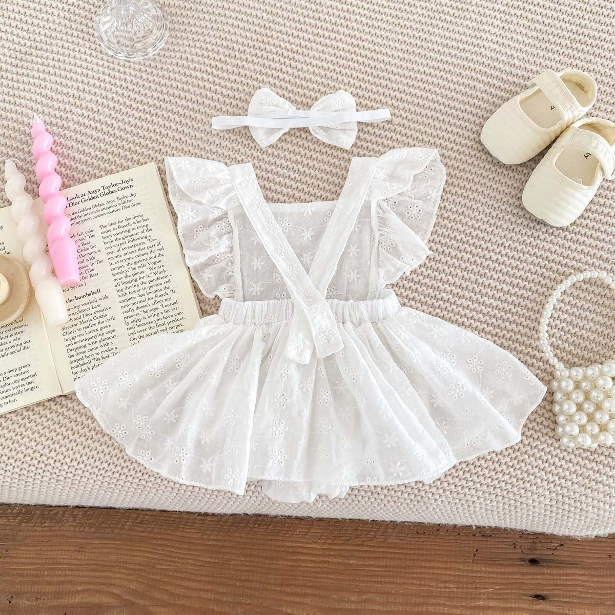 Baby Girl Lace Princess Jumpsuit Dress