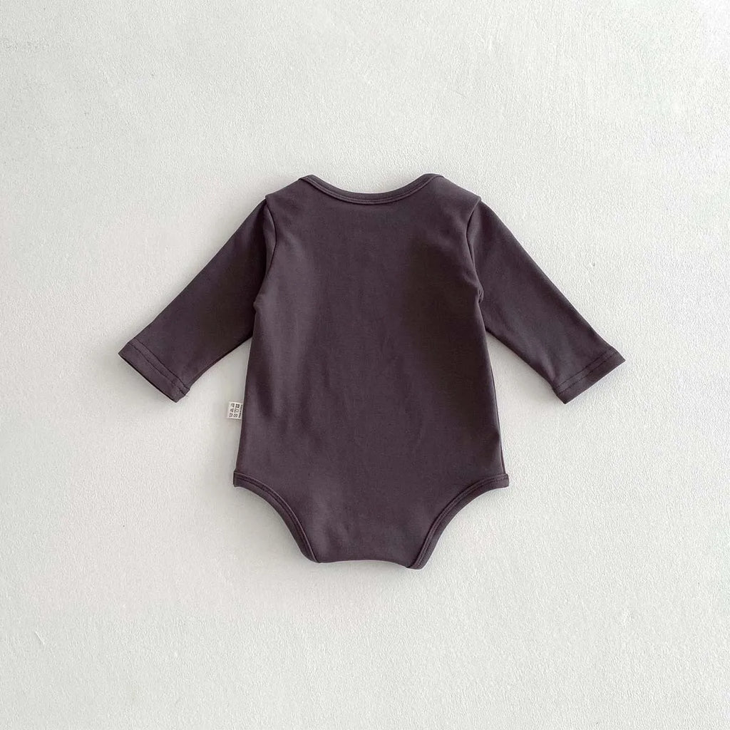 Newborn Cotton Bodysuit – Long Sleeve Soft Baby Wrap Onesie