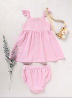 Infant Girls Floral Smocked Romper – Daddy’s Girl