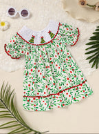 Baby Girls Christmas Plaid Tree Dress