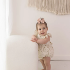 Baby Girl Honeybee Bubble Romper – 1st Bee Day Outfit