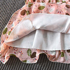 Girls Bohemian Leaf Chiffon Dress