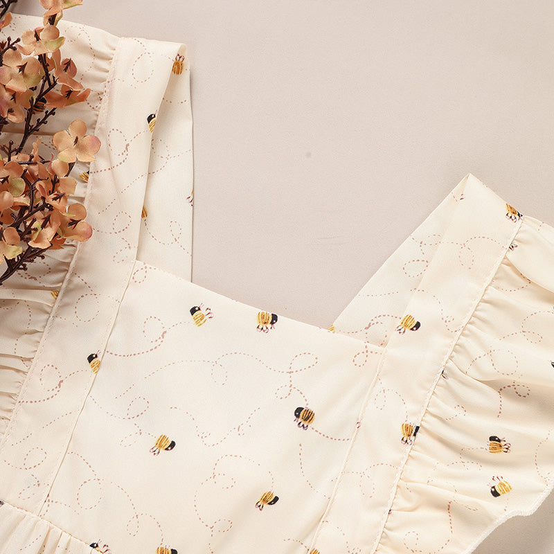 Baby Girl Honeybee Bubble Romper – 1st Bee Day Outfit