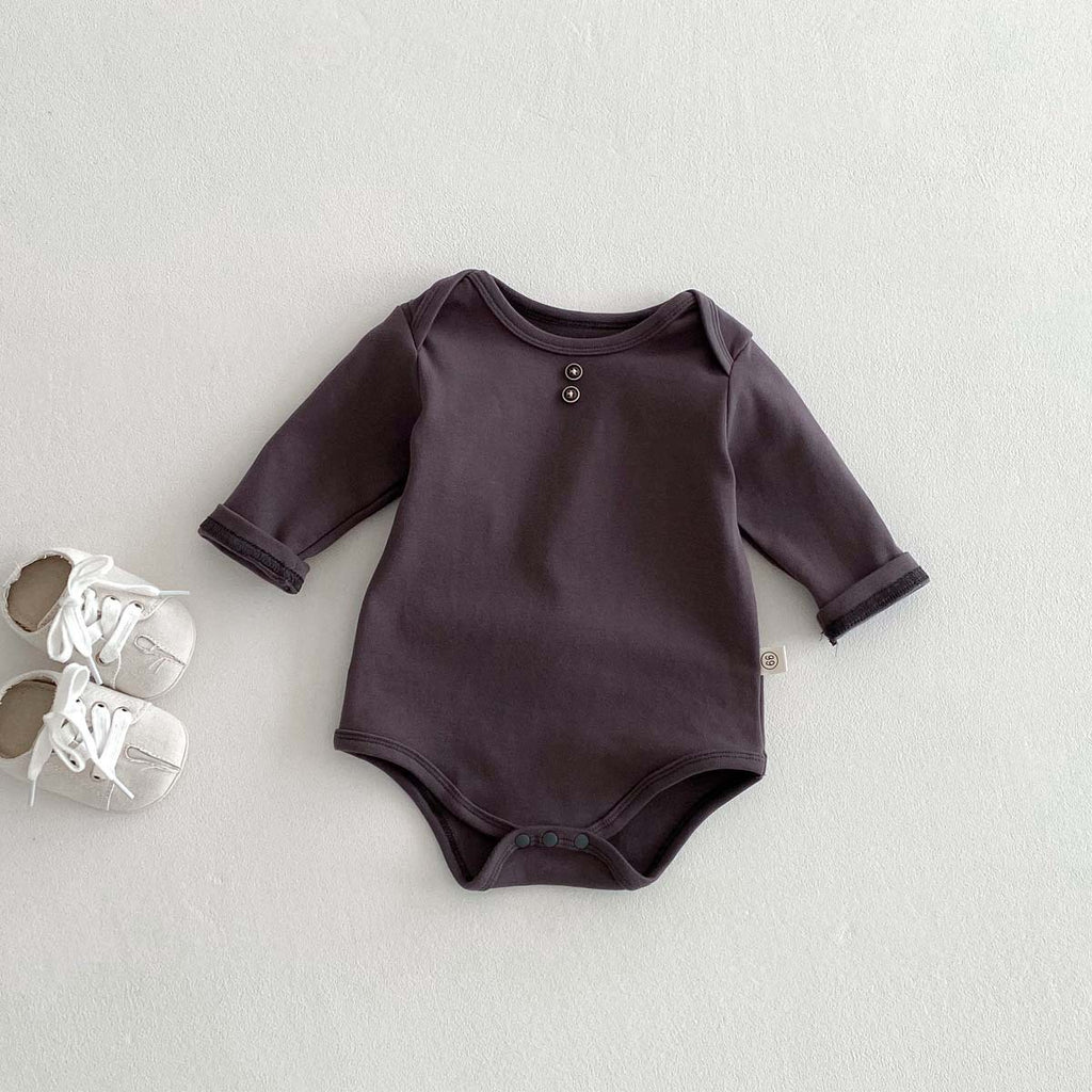 Newborn Cotton Bodysuit – Long Sleeve Soft Baby Wrap Onesie