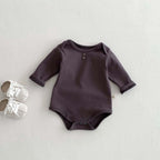 Newborn Cotton Bodysuit – Long Sleeve Soft Baby Wrap Onesie