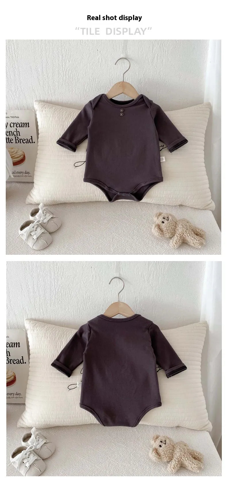 Newborn Cotton Bodysuit – Long Sleeve Soft Baby Wrap Onesie