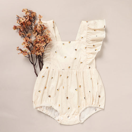 Baby Girl Honeybee Bubble Romper – 1st Bee Day Outfit