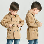 Boys Mid-Length Spring Trench Coat