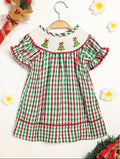 Baby Girls Christmas Plaid Tree Dress